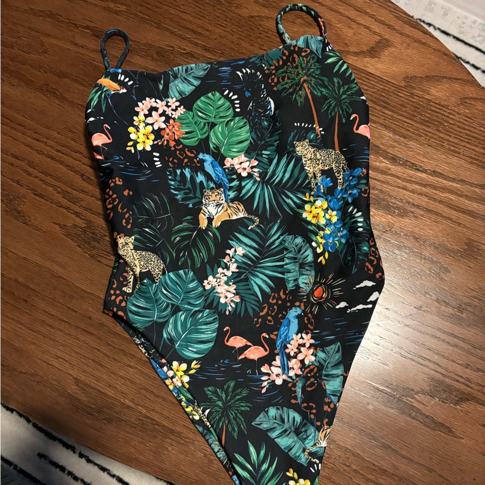 Skatie Resa style one piece swimsuit in Paradise print in size XS